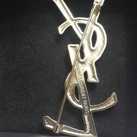 YSL YVES SAINT LAURENT BROOCH NIB - Picture 4 of 12